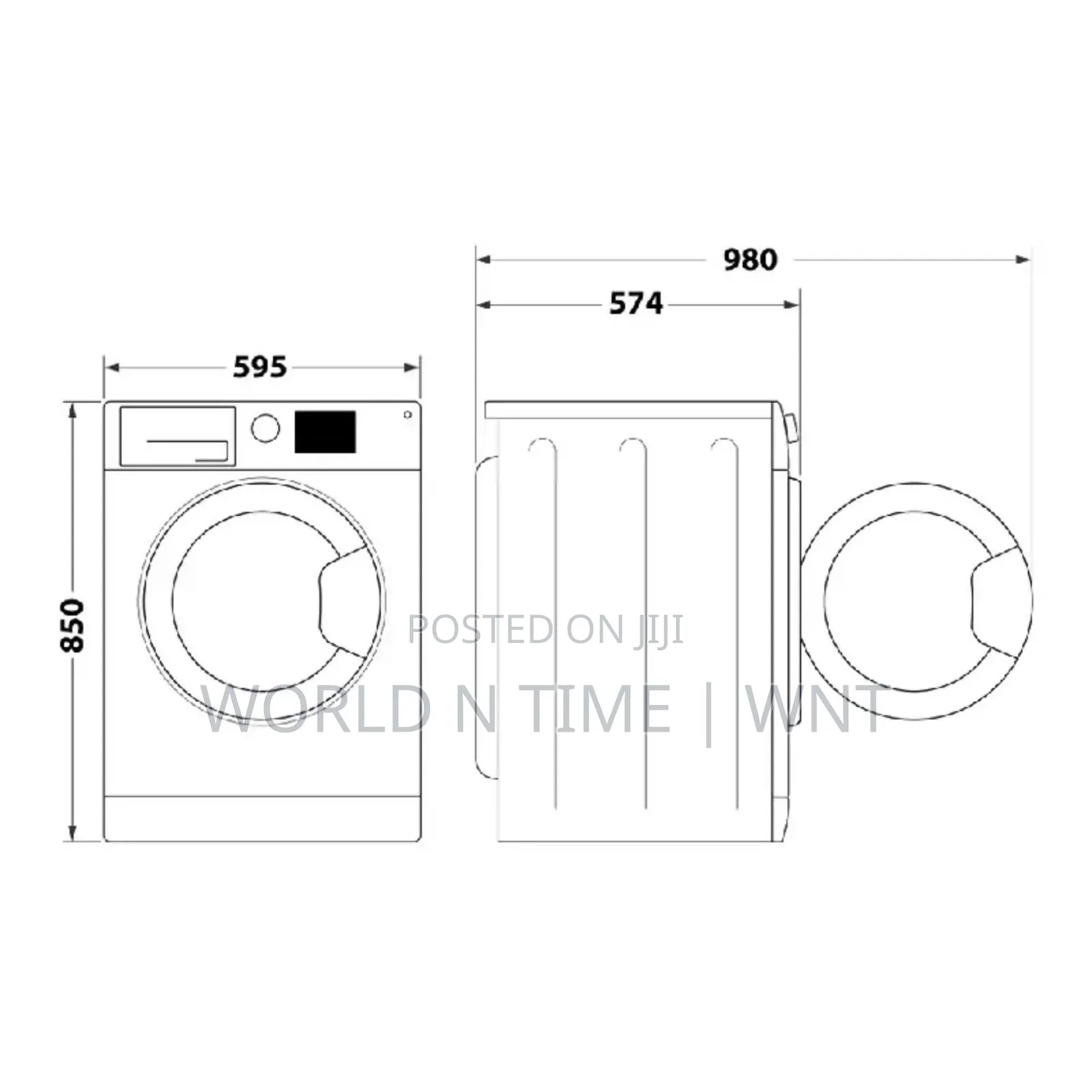 Ariston Washing Machine, Front Load 9kg Washer 6kg Dryer Ndb96 S GCC