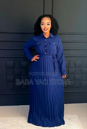 Women's High-Grade Long-Sleeved High-Waist Slim Big Swing.
