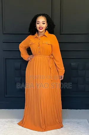 Women's High-Grade Long-Sleeved High-Waist Slim Big Swing.