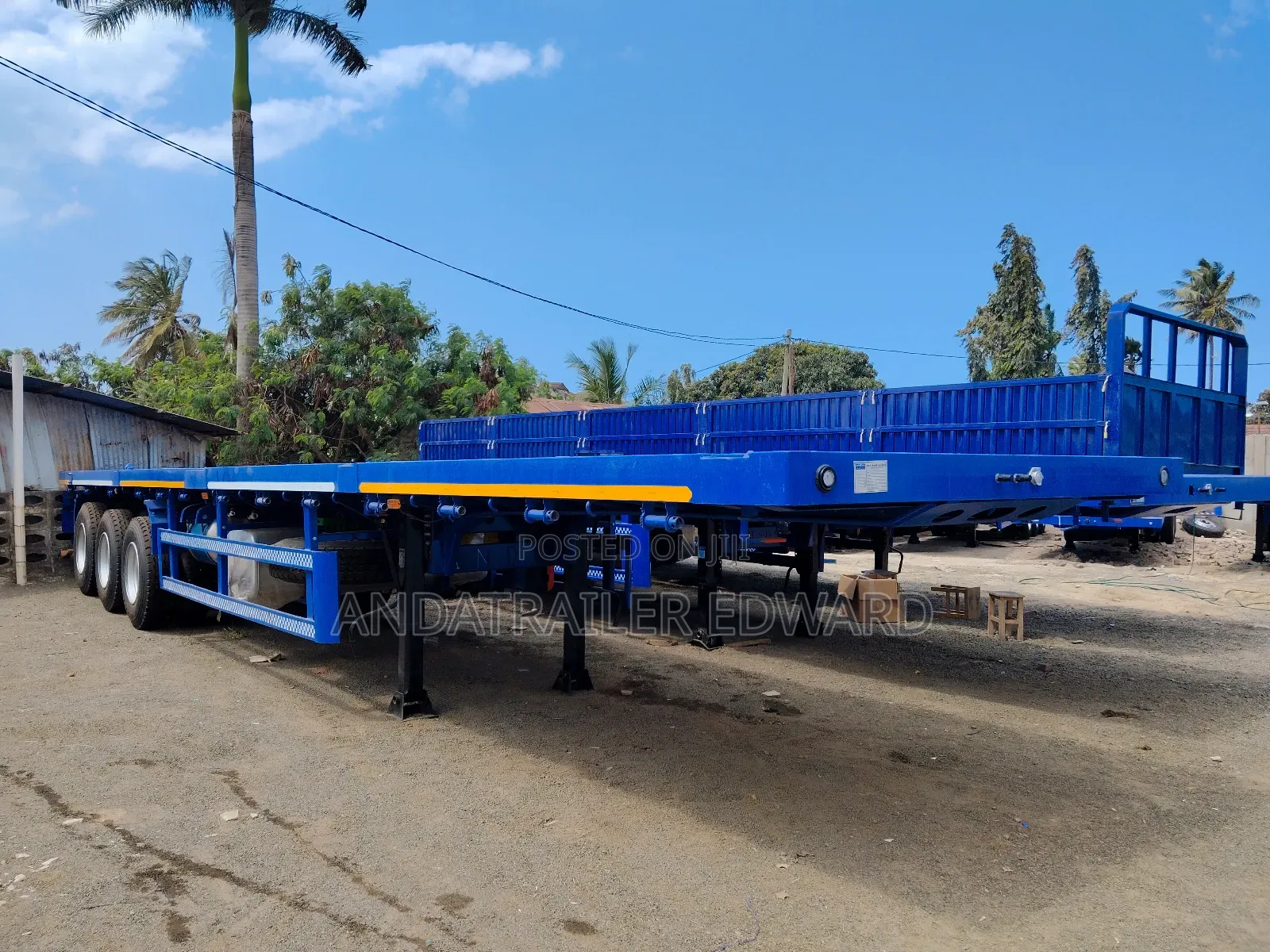 Flatbed Trailer With Spring