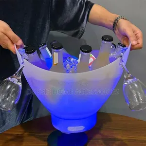 Slivers Crist Led Speaker Ice Bucket.-7l