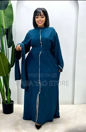 Women's Arabian Style Long-Sleeved High-Waist Big Swing Dresses