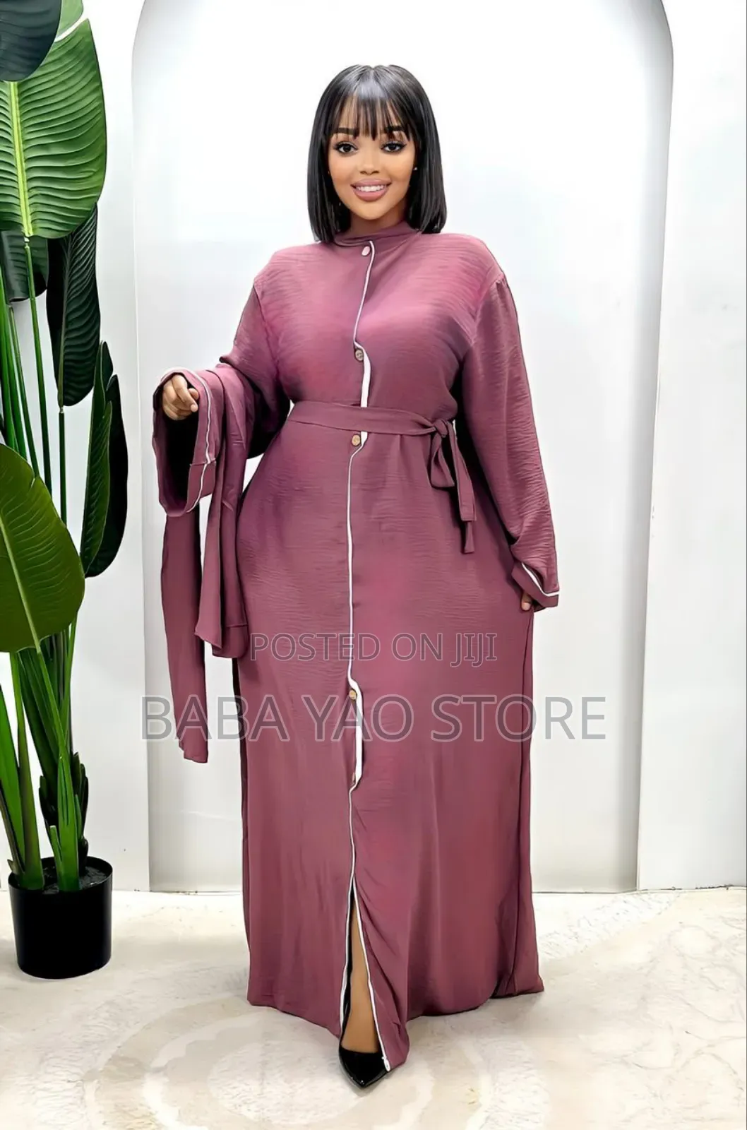 Women's Arabian Style Long-Sleeved High-Waist Big Swing Dresses