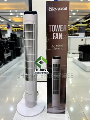 Skywood Tower Fan 40 Inches Upepo Wake Hauna Madhara Hata Kwa Mtoto