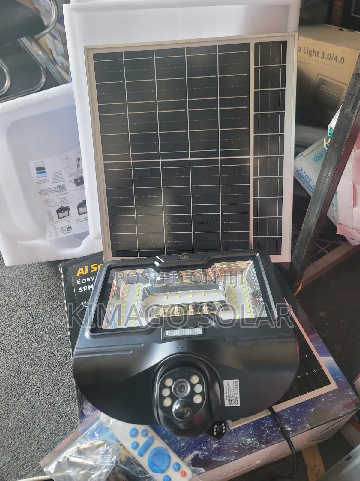 2 In1 Solar Light Camera Ulinzi Wa Kisasa Nyumbani