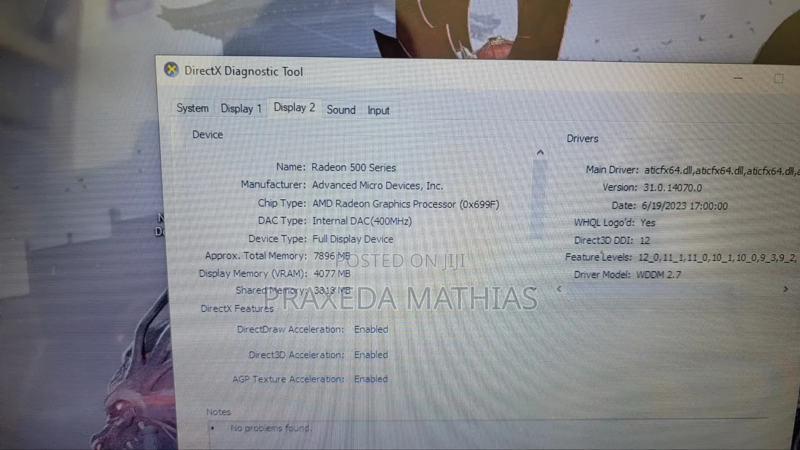 Laptop Acer Nitro 5 8GB SSD 512GB