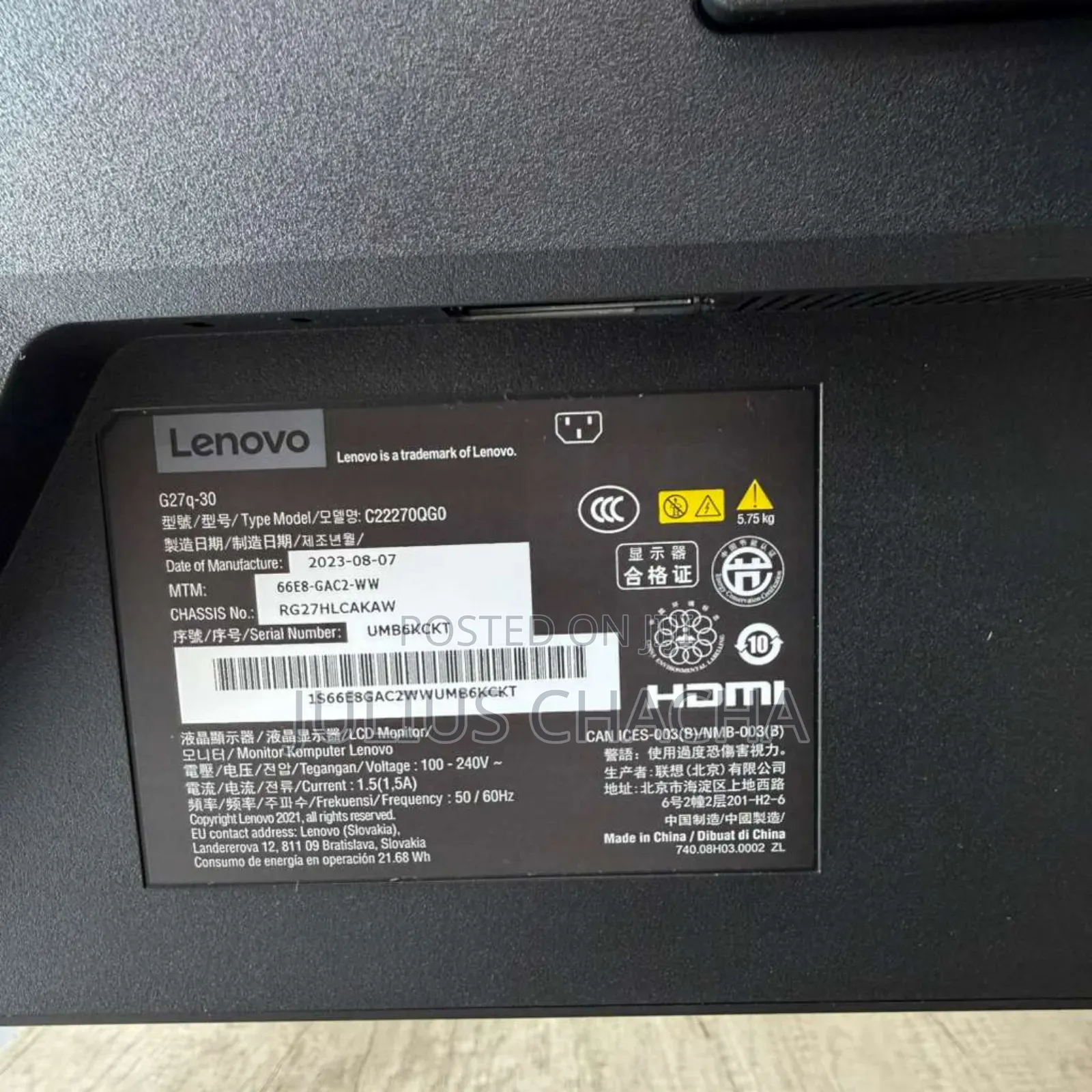 Lenovo Monitor