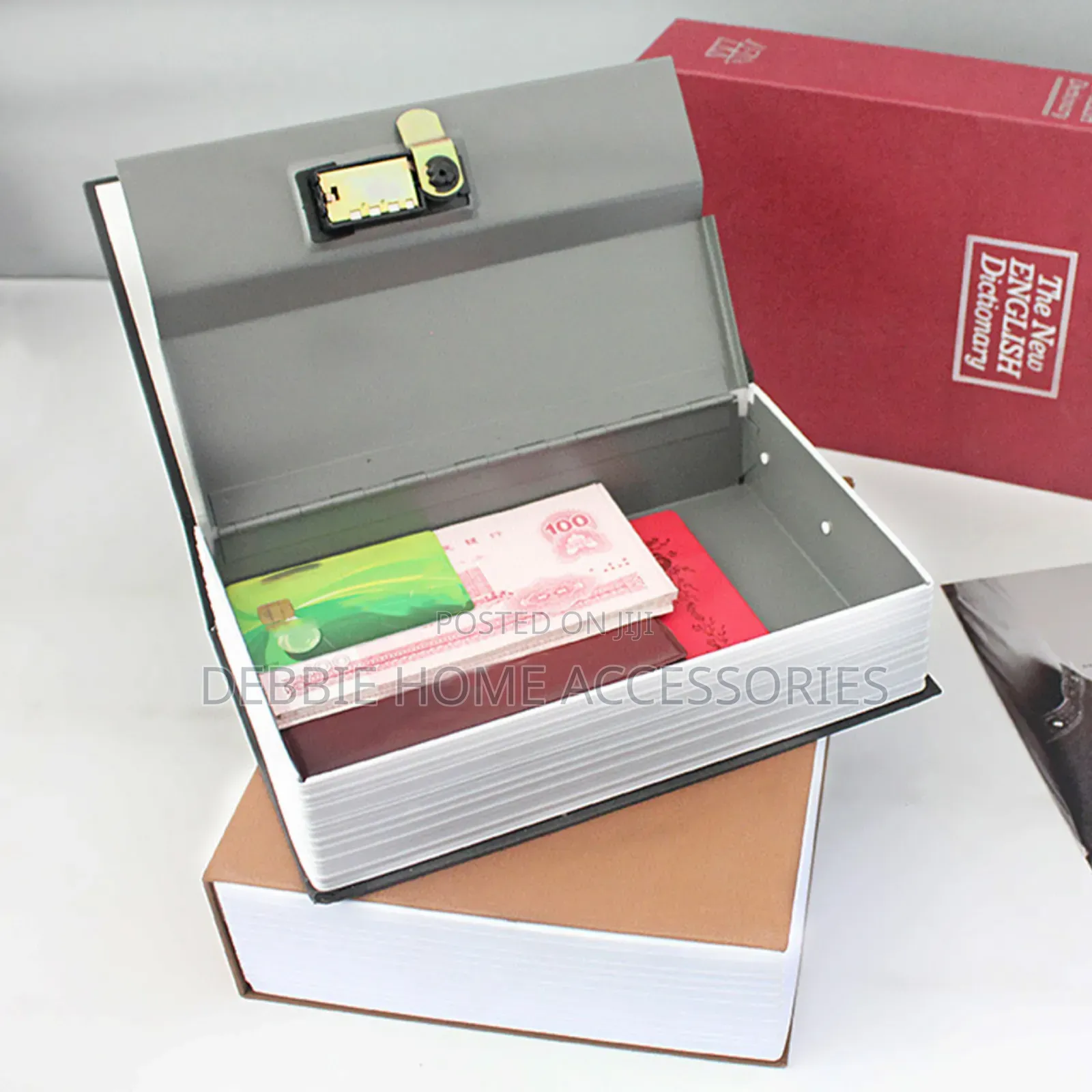 Dictionary Mini Book Safe Security Piggy Bank Key Locker