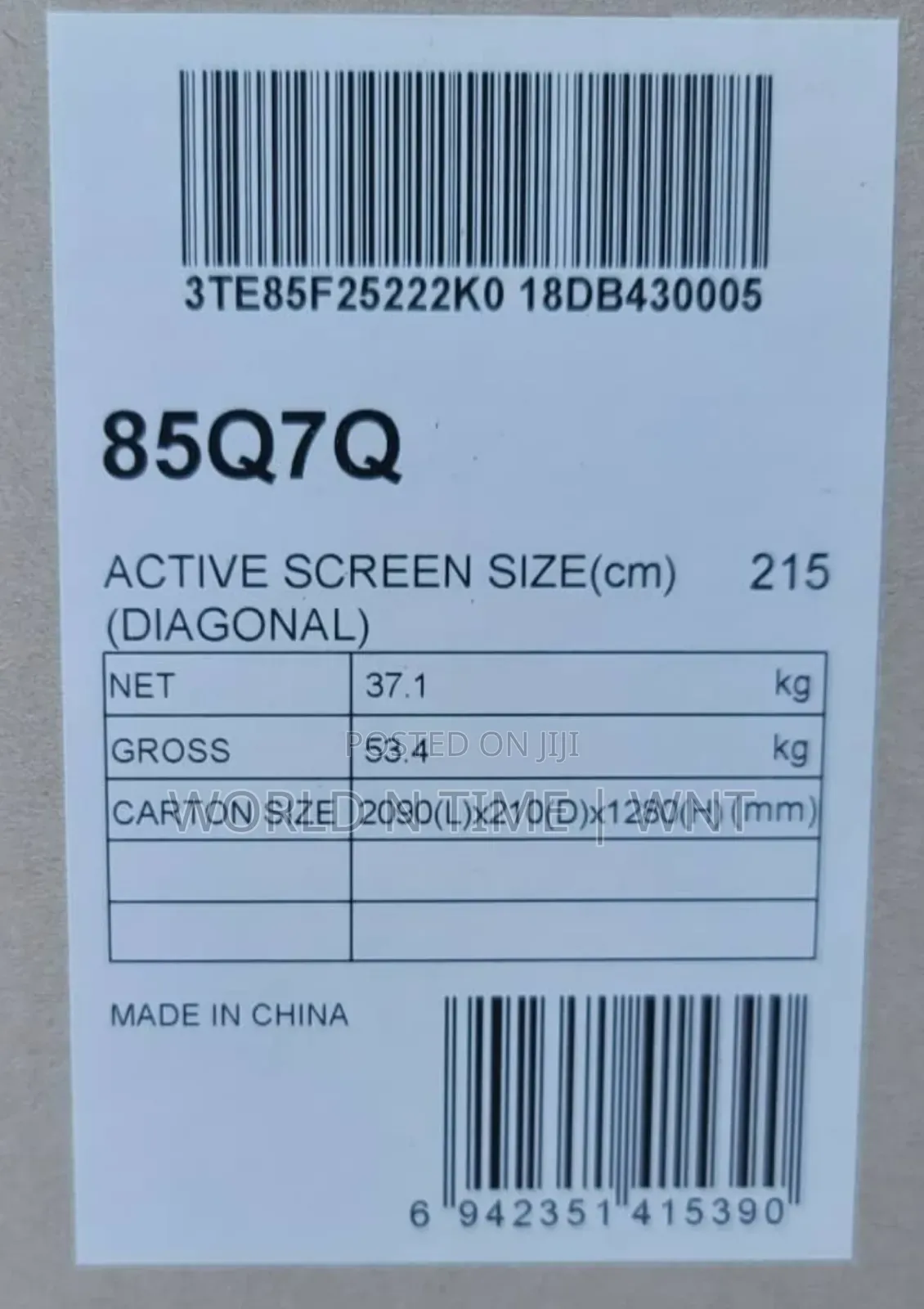 Hisense 85q7n Qled Vidaa Smart Tv 2025