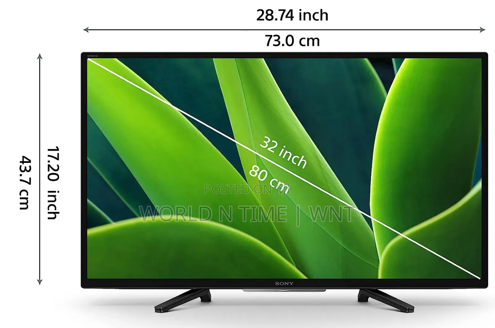 Sony Bravia 32 Inch Hd Ready Smart Led Google Tv Kd-32w830k 2022