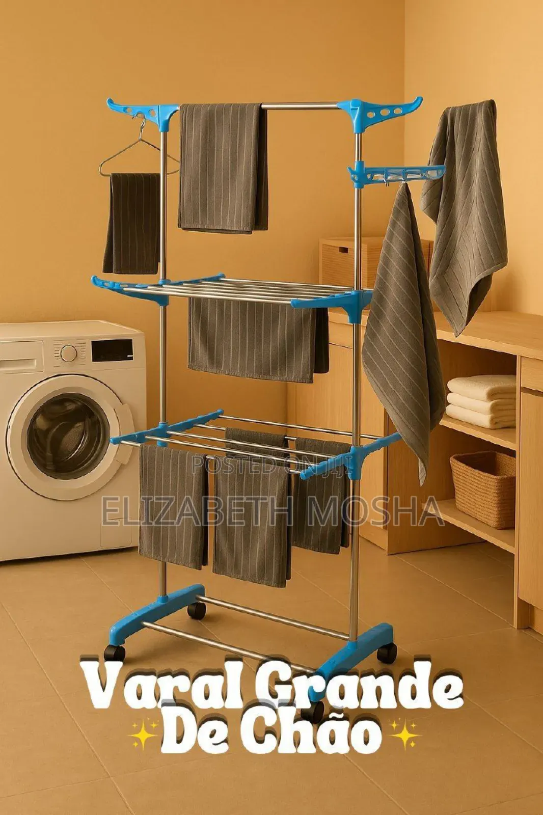 Tier Foldable Clothes Drying Rack