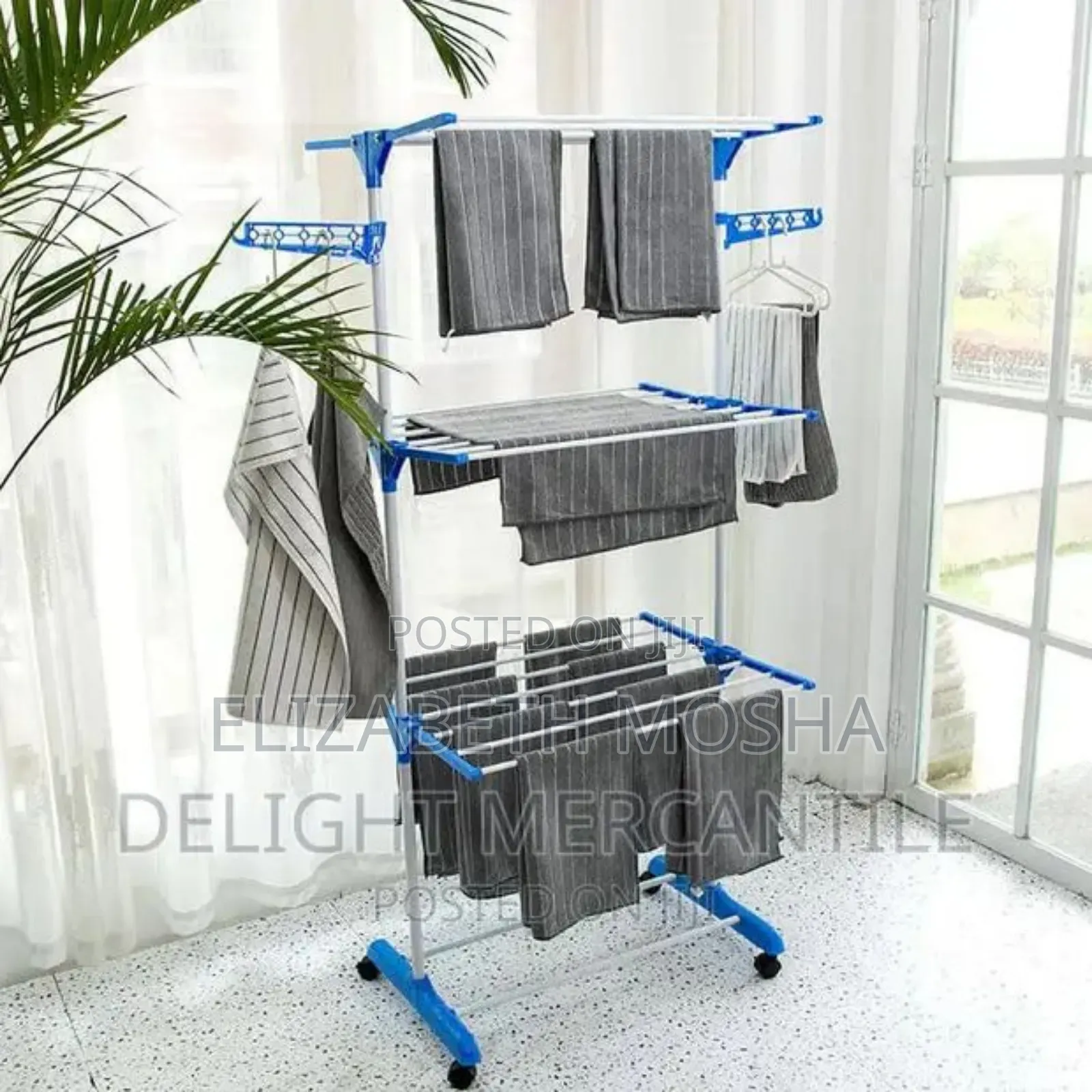 Tier Foldable Clothes Drying Rack