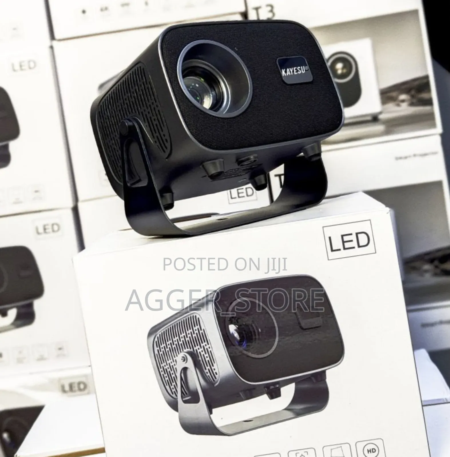 Smart Led Projector "1080hd" "120' Display Size" "Office Home Use"