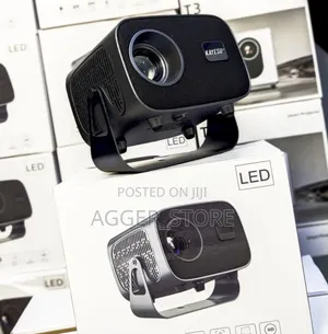 Smart Led Projector "1080hd" "120' Display Size" "Office Home Use"