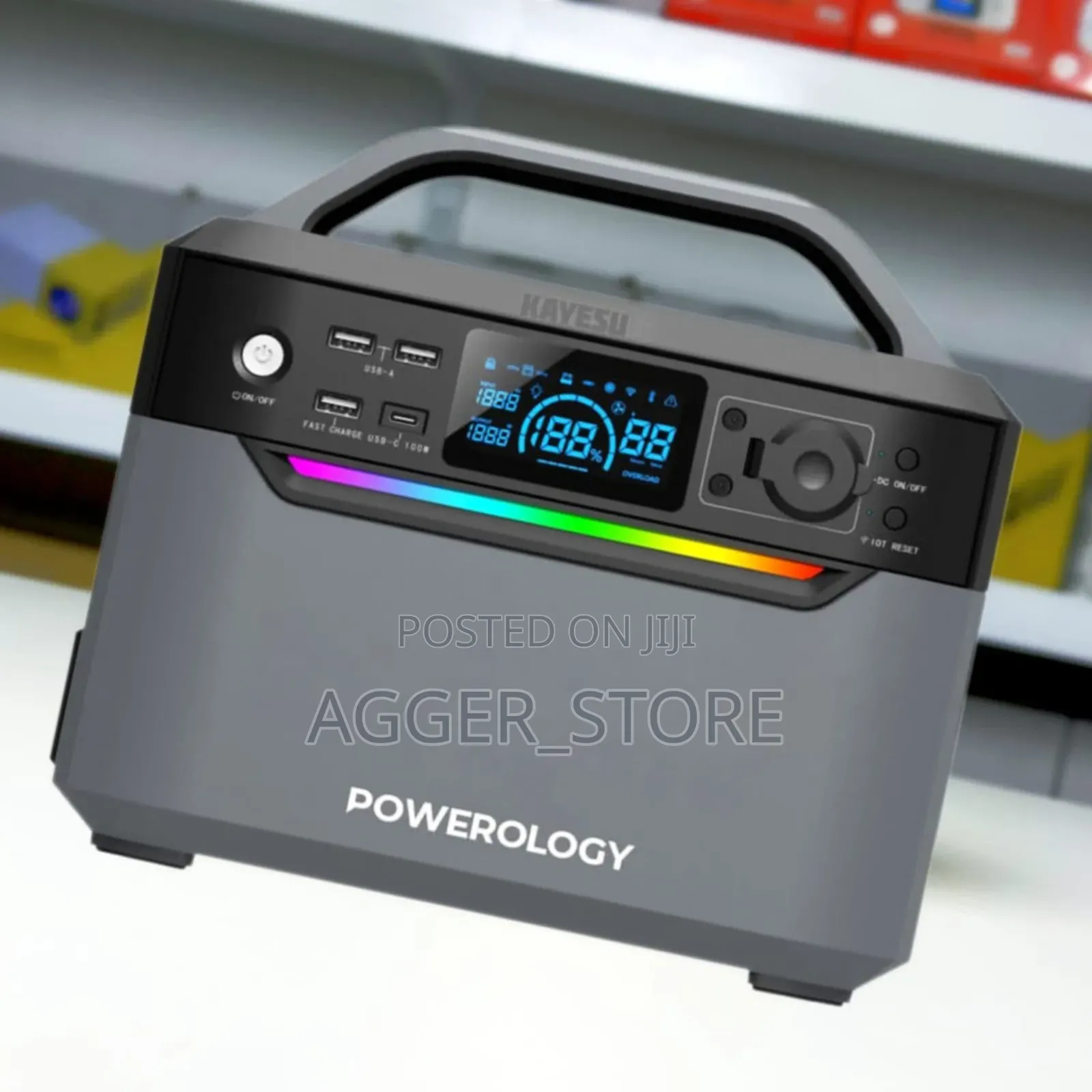 Powerology Charging Station 600w (120000mah)
