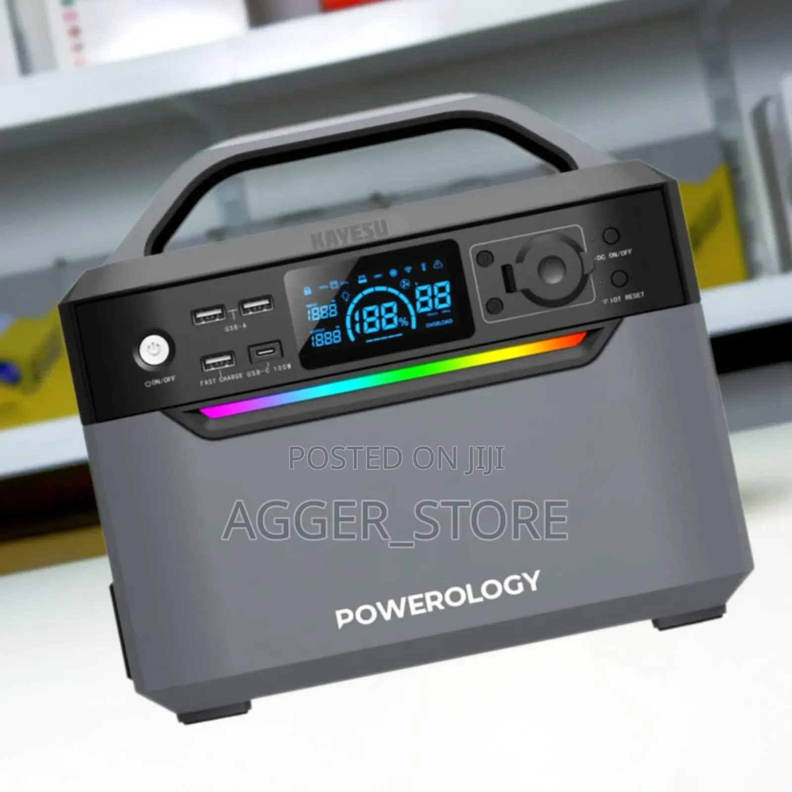 Powerology Charging Station 600w (120000mah)