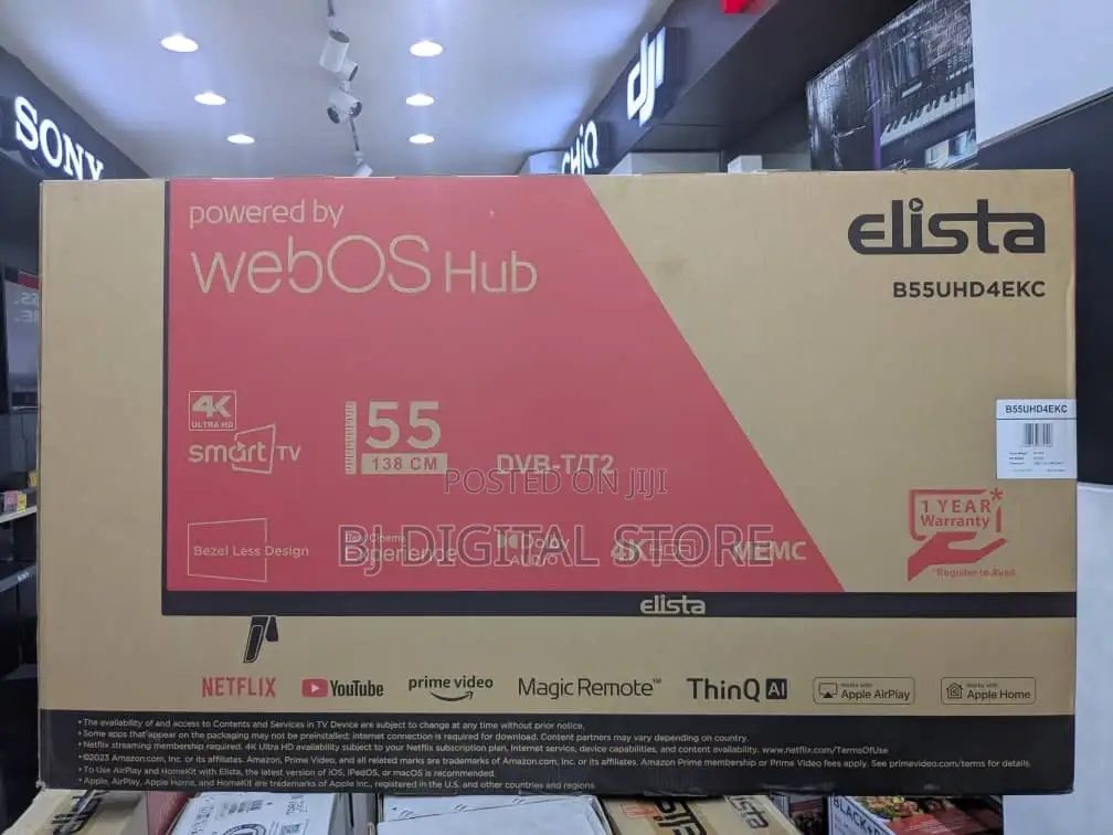 Elista 55 Inch Smart Led Webos Tv, Uhd Hdr, (138 Cm) B55uhd4ekc