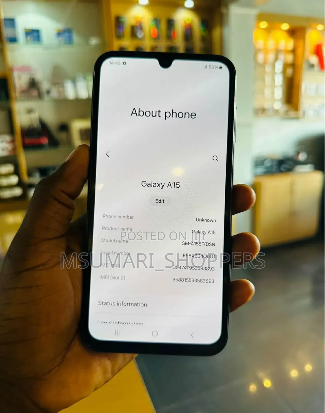 Samsung Galaxy A15 5G 128 GB Black