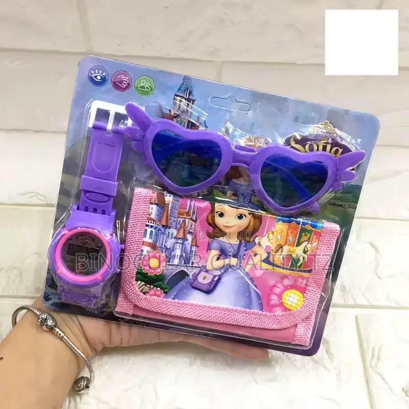Led Watch With Wallet Glasses
