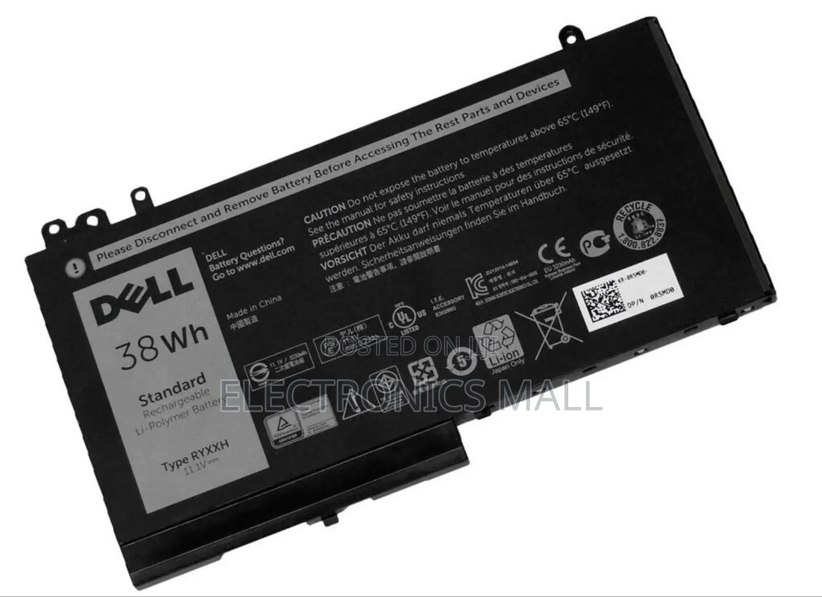 Dell Latitude Ryxxh Battery for 5250, 5450, 5550, 3150, 3160