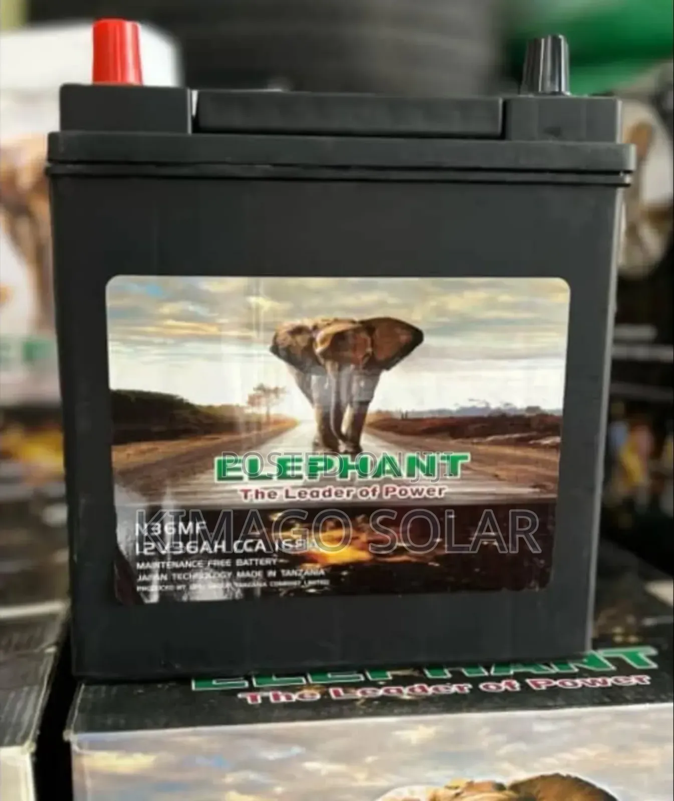 Elephant Battery Betri Bora Kwa Gari Lako 12v36ah