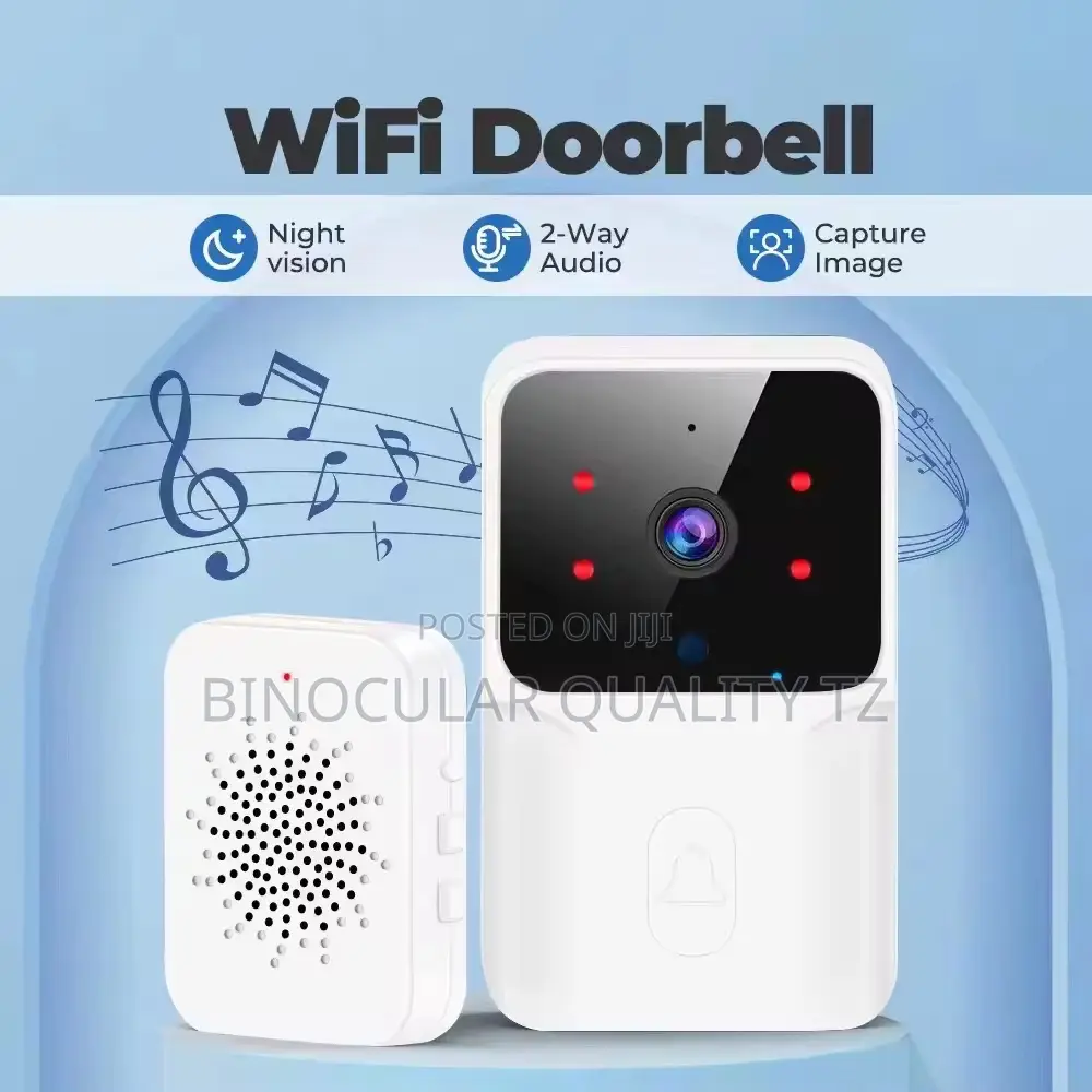 Security Electronic Door Bell With Night Vision Color Camera