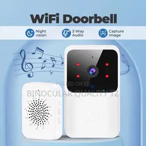 Security Electronic Door Bell With Night Vision Color Camera