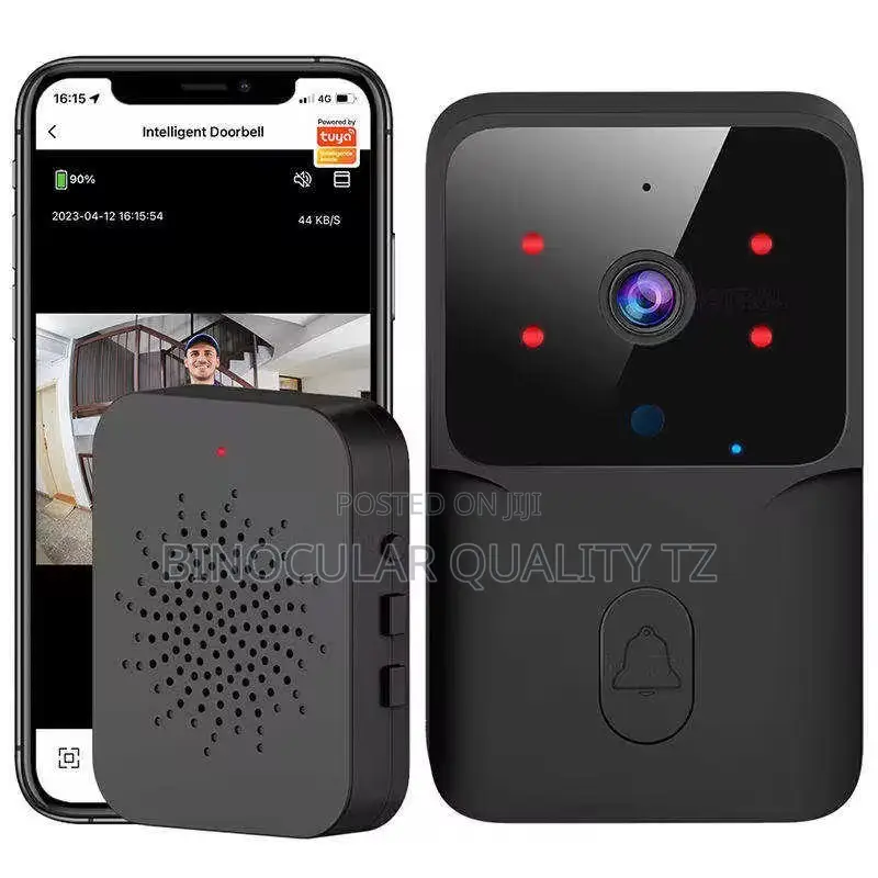 Security Electronic Door Bell With Night Vision Color Camera