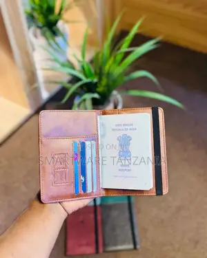 Premium Travel Document Holder With Elastic Strap And Card Slots