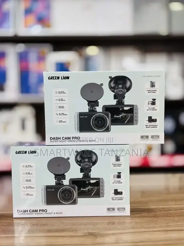 Green Lion Dash Cam Pro: Dual Cam With Wifi GPS