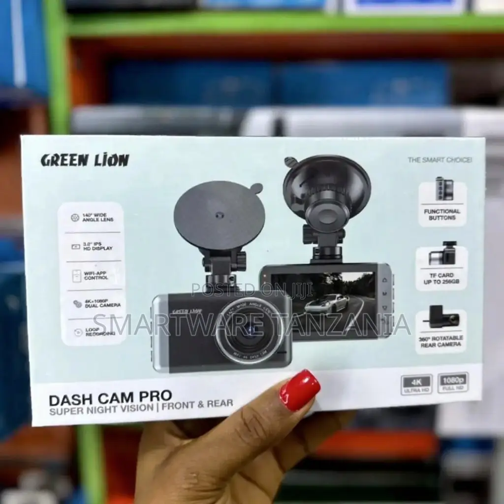 Green Lion Pro Dash Cam With Night Vision Wifi