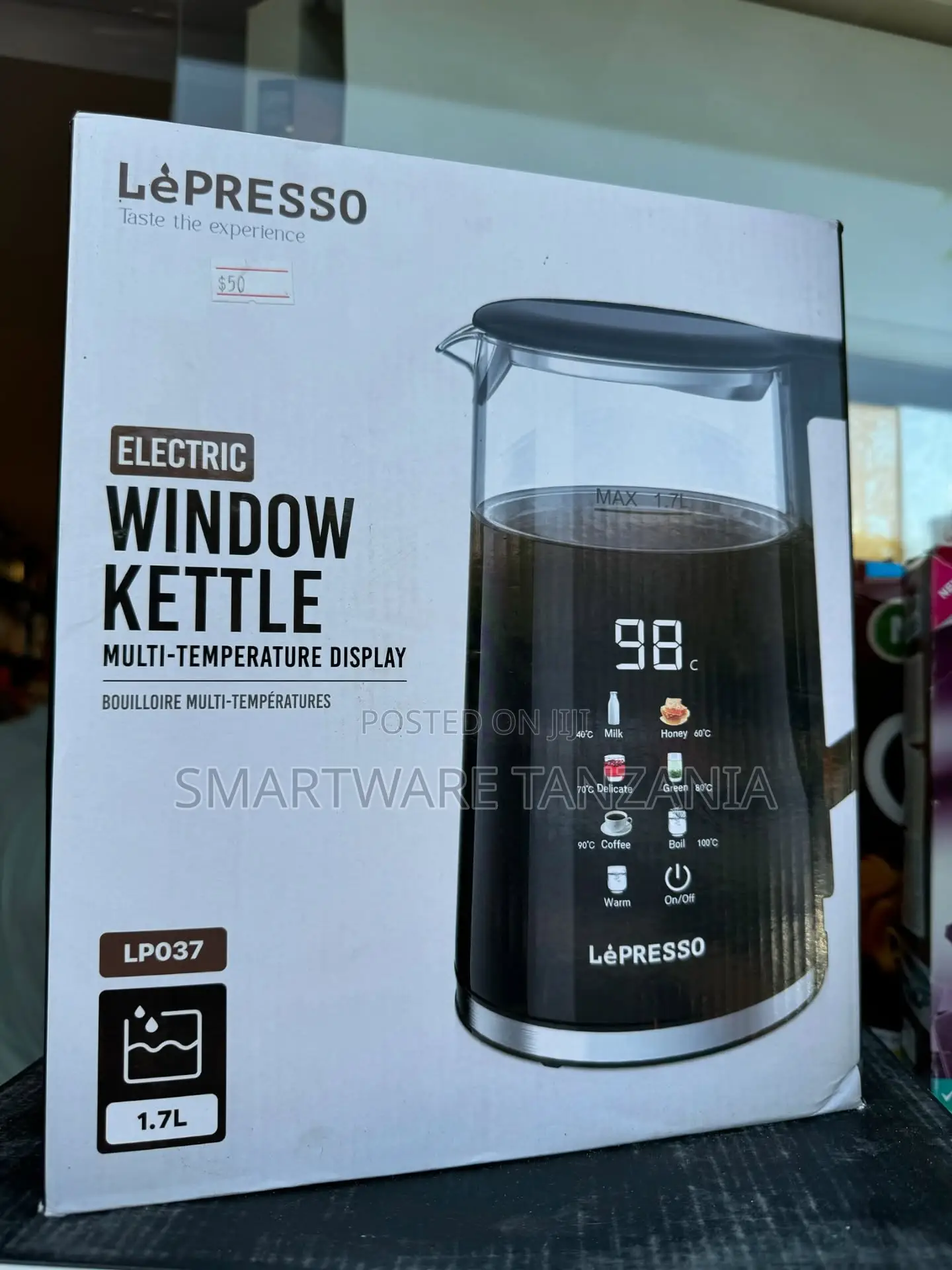 Lépresso Smart 1.7l Electric Kettle For Tea Coffee - Fast Boil