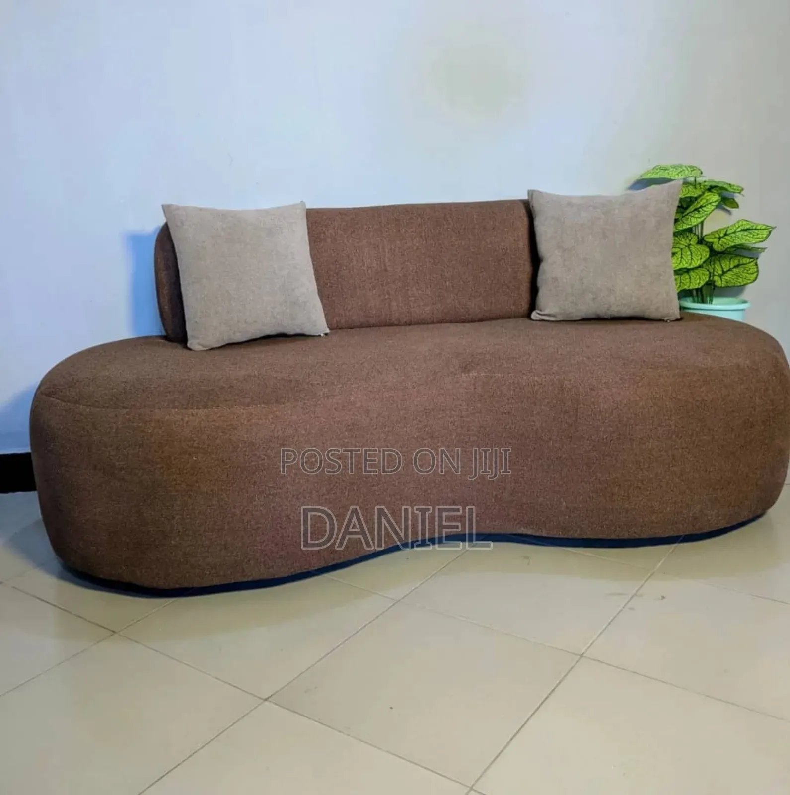 Sofa Ya Kisasa Kabisa Rangi Ya Brown