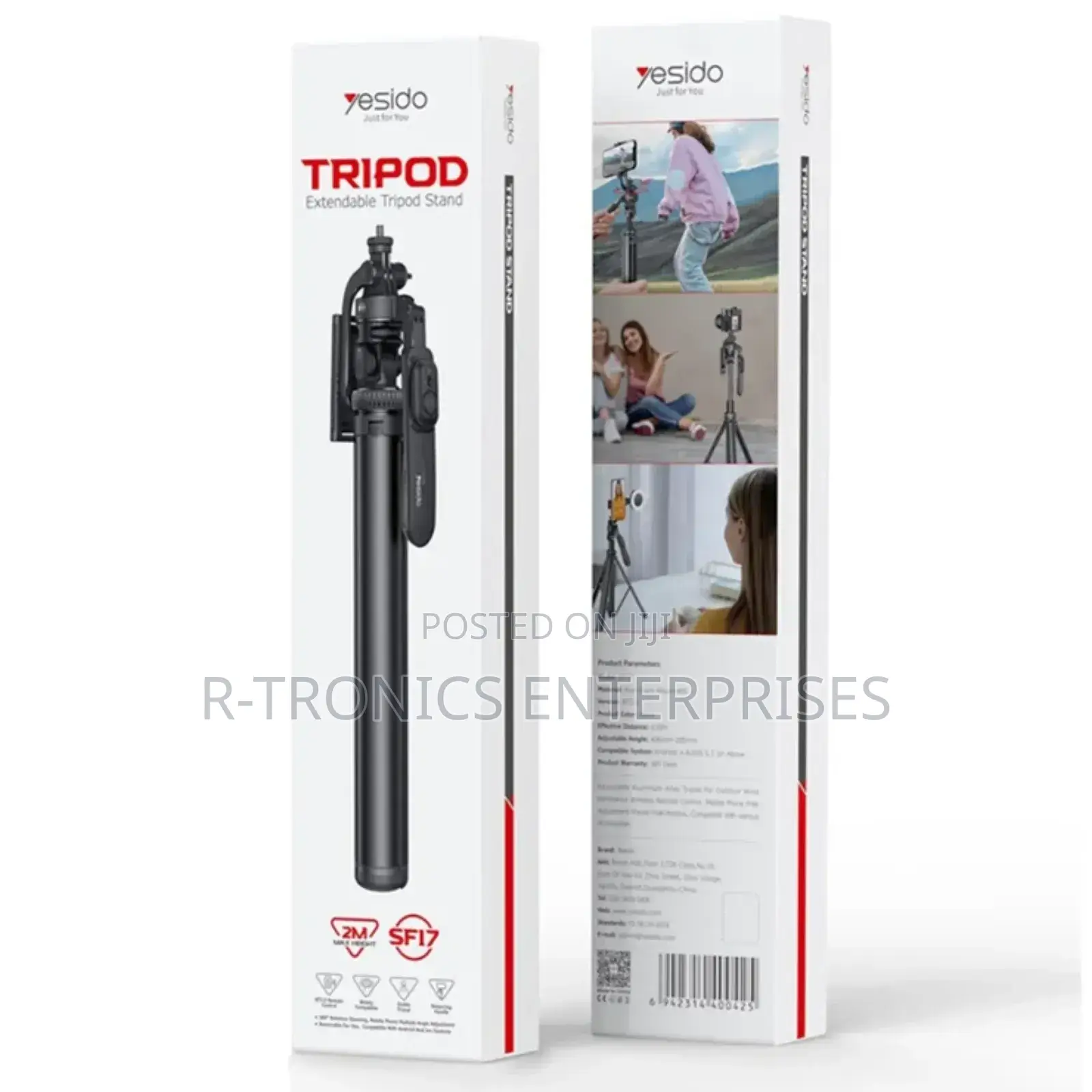 Yesido Sf26 Telescopic Tripod Stand Selfie Stick