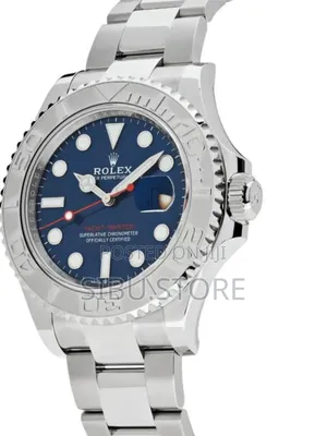 Blue Dial Silver Rolex Watch