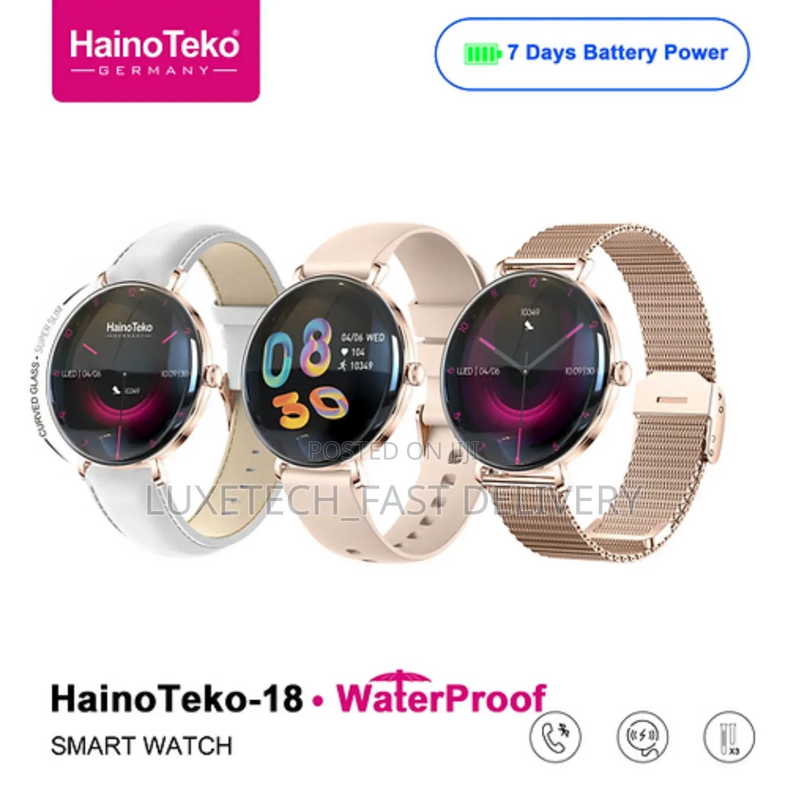 Hainoteko-18 Smartwatch for Ladies