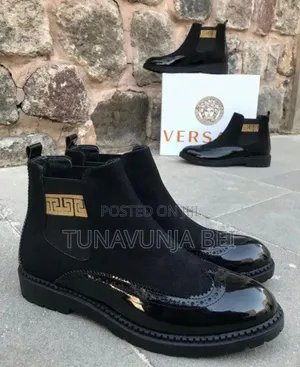 Versace Boots Leather Shoes