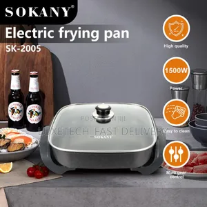 Sokany Electric Frying Pan - Frying, Roasting, and Making Fondue/Soup
