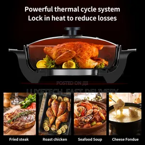 Sokany Electric Frying Pan - Frying, Roasting, and Making Fondue/Soup