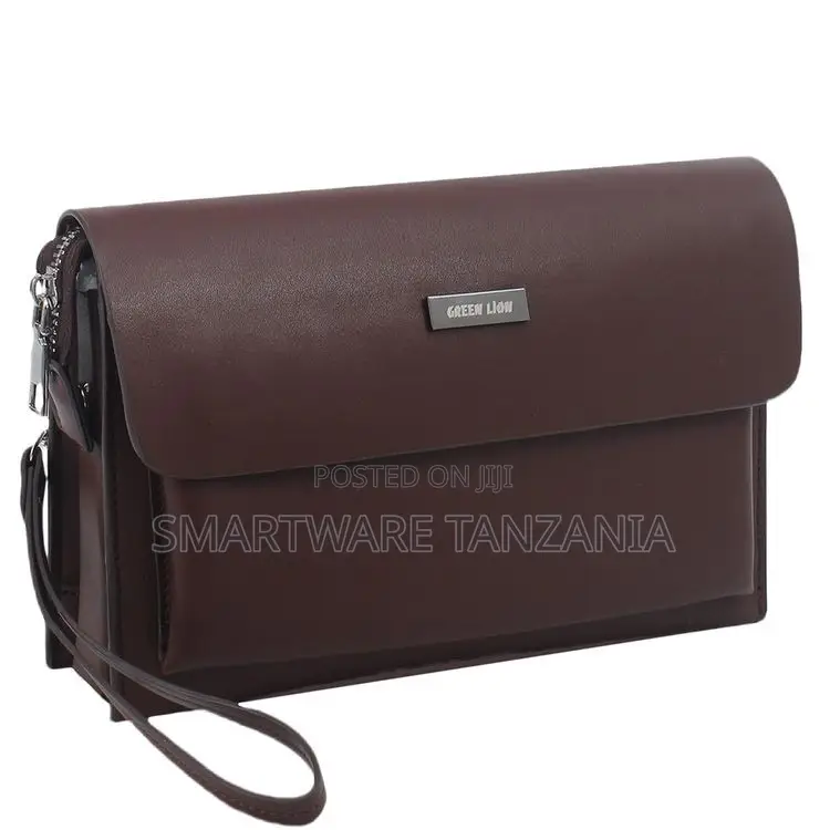 Green Lion Mara Clutch Bag With Multi Pockets, Delicate Texture