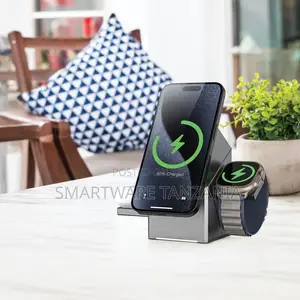Magnetic 3-in-1 Wireless Charger With 15w Fast Charging