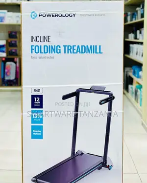 Powerology Incline Folding Treadmill, 1-12 Km/H Speed Range, 5 Levels