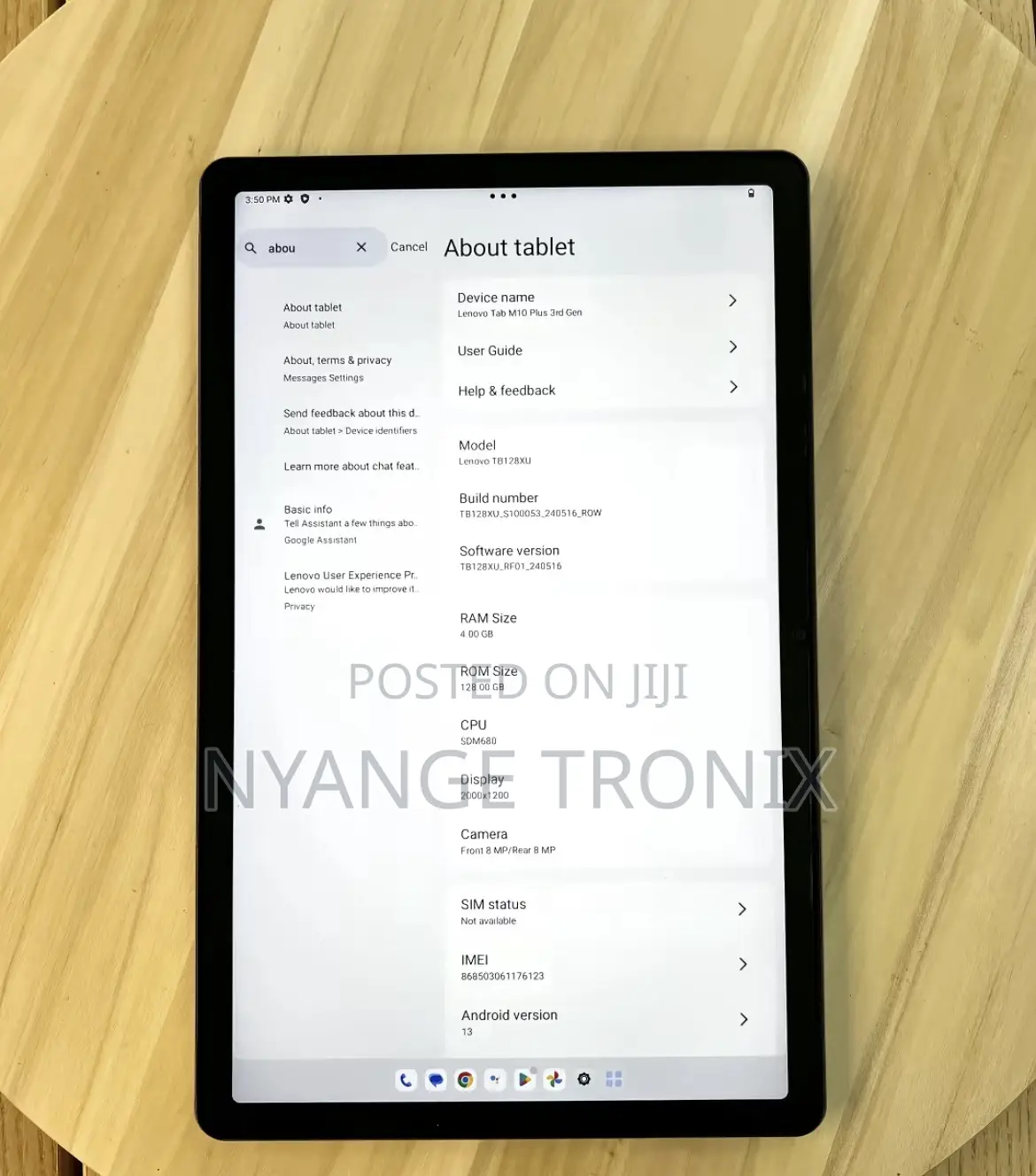 New Lenovo Tab M10 64 GB Gray