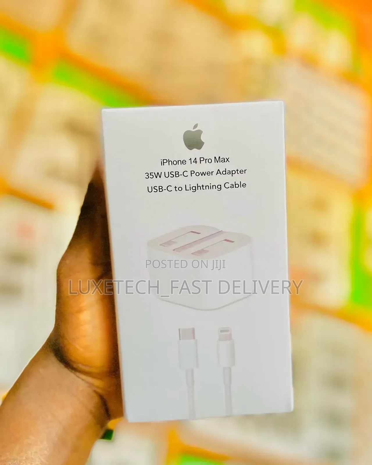 Apple 35w Dual Usb-C Port Power Adapter and a Usb-C to Lightning Cable