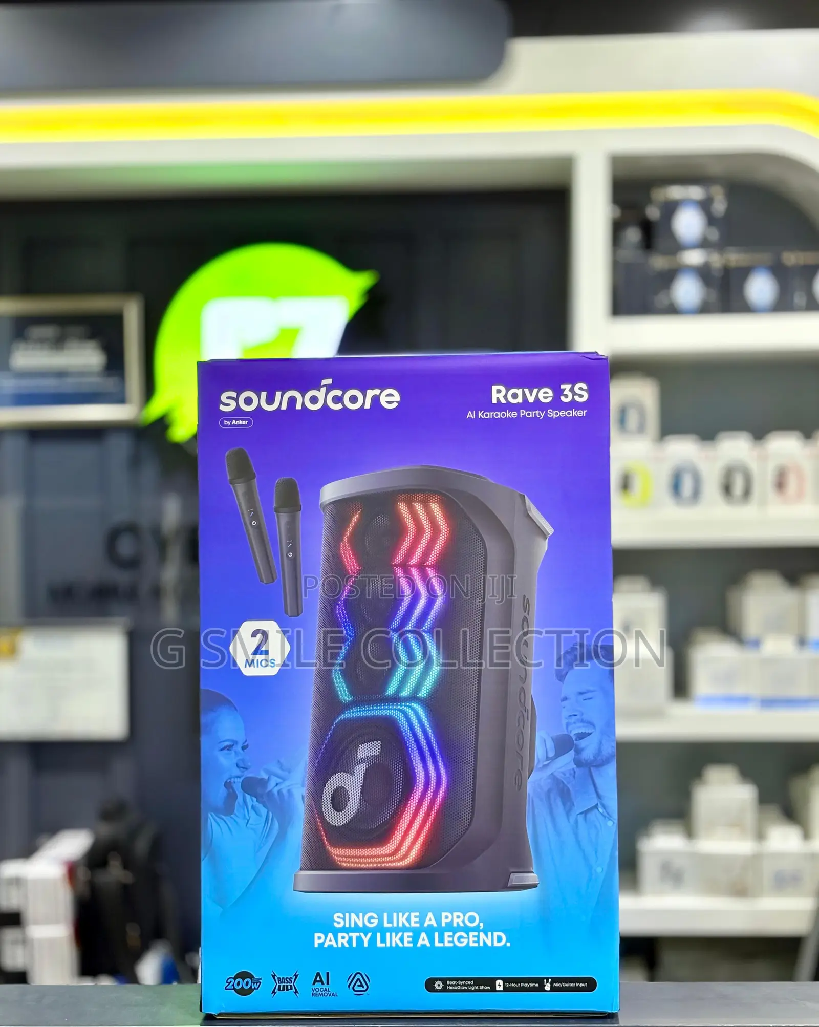 Soundcore Rave 3s Ai Party Speaker With 2 Wireless Microphones