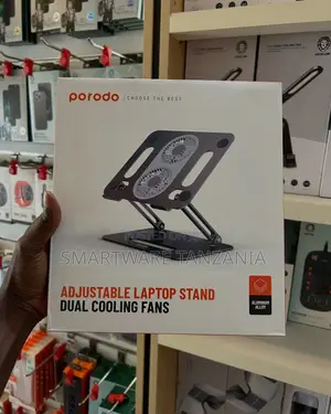 Porodo Adjustable Laptop Stand, Compatible With 14"-17.3" Devices