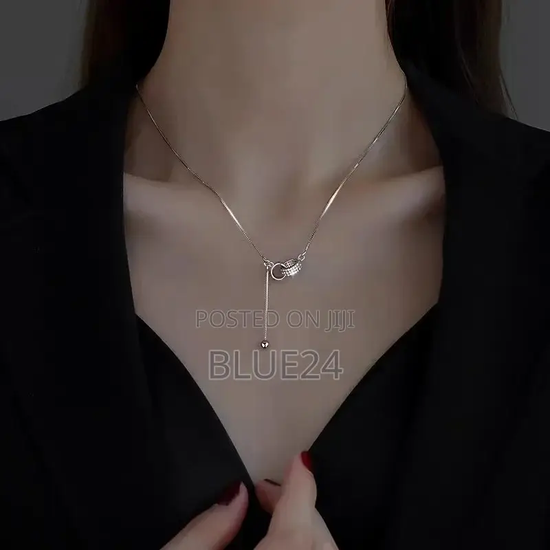 Stainless Steel Necklaces Black Exquisite Minimalist Square Pendant