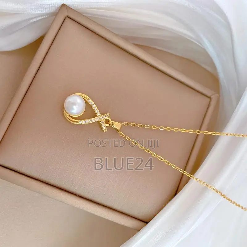 Classic Personality Stainless Steel Micro-inlaid Pearl