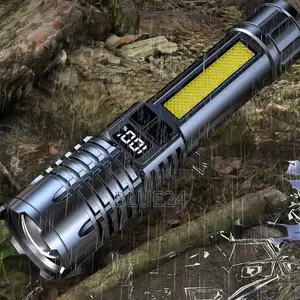 High Power Led Flashlight Powerful Type-c Rechargeable Cob Flashlight