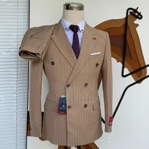 Khaki Double Breasted Suit